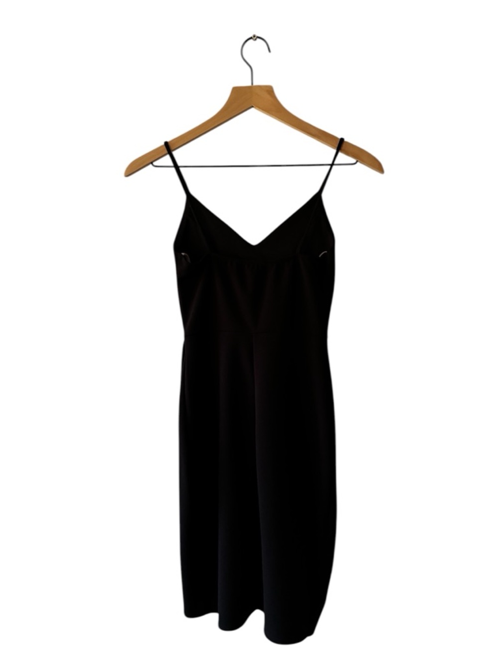 Lulu's Black Midi Spaghetti Strap Dress - Picture 2 of 5